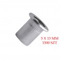 NITONAKRĘTKI MOLETOWANE 5x13mm KOŁNIERZ CYLINDRYCZNY SCELL-IT TCD 1500 szt.