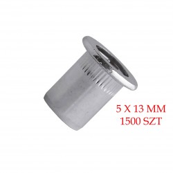 NITONAKRĘTKI MOLETOWANE 5x13mm KOŁNIERZ CYLINDRYCZNY SCELL-IT TCD 1500 szt.