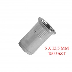 NITONAKRĘTKI MOLETOWANE 5x13,5mm KOŁNIERZ STOŻKOWY 90°SCELL-IT TCK0540 Zestaw 1500szt.