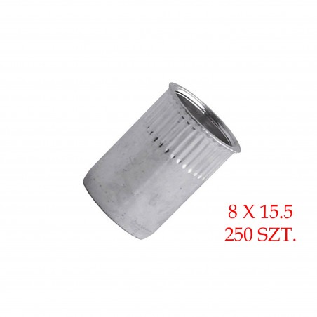 NITONAKRĘTKI MOLETOWANE 8x15.5mm KOŁNIERZ STOŻKOWY MINI 90° SCELL-IT TCR0830 Zestaw 250 szt.