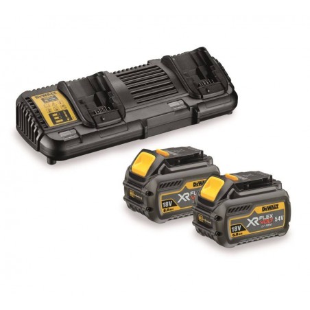 Zestaw Ładowarka + Akumulator 2x 6Ah FlexVolt 18V/54V DeWalt DCB132T2