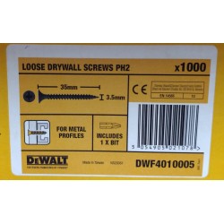 Wkręt do profili 3,5x35 mm - DeWalt DW PH2 1000szt