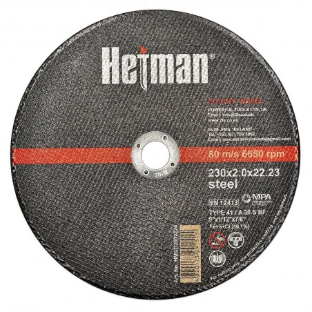 HETMAN NOVOABRASIVE Tarcza do cięcia 230x2,0x22,23mm