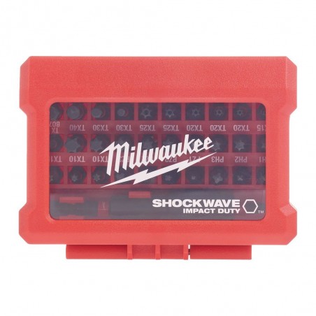 Bity Shockwave Impact Duty Milwaukee - Zestaw 32 szt.