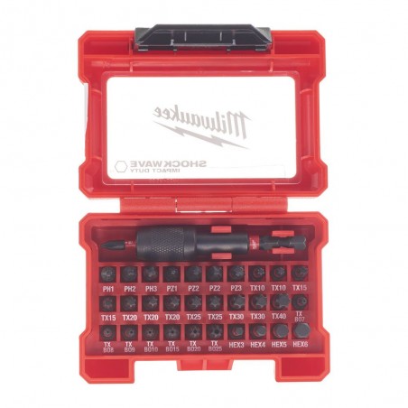 Bity Shockwave Impact Duty Milwaukee - Zestaw 32 szt.
