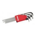 Klucze imbusowe fajkowe Yato YT-0506 9szt. 1,5-10mm z kulką
