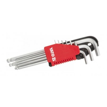 Klucze imbusowe fajkowe Yato YT-0506 9szt. 1,5-10mm z kulką