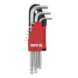 Klucze imbusowe fajkowe Yato YT-0506 9szt. 1,5-10mm z kulką