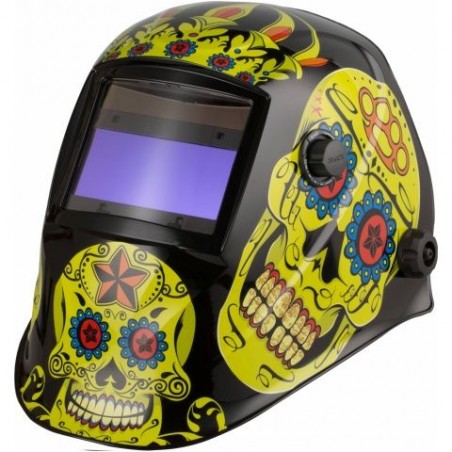 Przyłbica automatyczna Badek APS-510G Flower Skull
