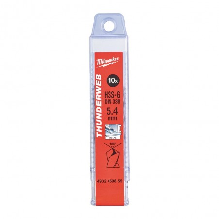 Wiertło HSS-G Thunderweb Milwaukee 5.4 - 10 szt.