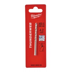 WIERTŁA DO METALU Ø DO 5 MM - 10 SZTUK  HSS-R - DIN 338