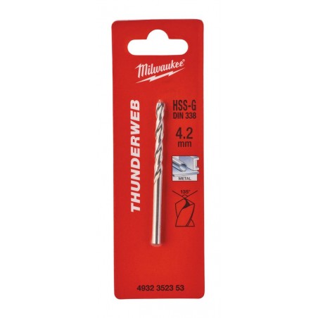 Wiertło do metalu 4,2x75 mm Milwaukee HSS-G Thunderweb