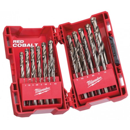 KASETA Z WIERTŁAMI DO METALU - 19 SZTUK HSS-G COBALT