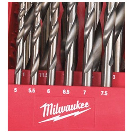 Zestaw wierteł do metalu HSS-G Co Milwaukee, 25 szt