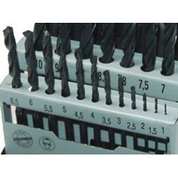 KASETA Z WIERTŁAMI DO METALU HSS-R
