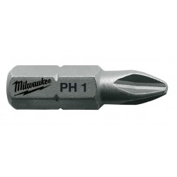 Końcówka wkrętakowa Phillips PH 1 x 25 mm Milwaukee, 25 szt