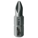 Końcówka wkrętakowa Phillips PH 1 x 25 mm Milwaukee, 25 szt