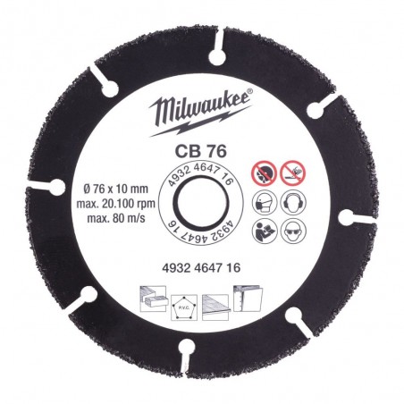Tarcza tnąca uniwersalna Milwaukee CB 76 mm