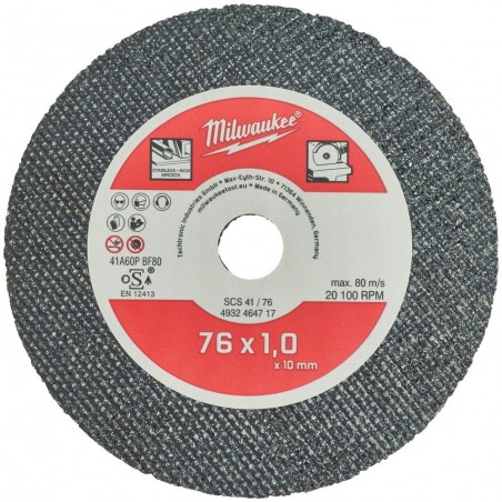 Tarcza tnąca do metalu Milwaukee SCS41/76 mm