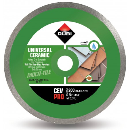RUBI TARCZA DIAMENTOWA CEV 200 x 25,4mm PRO