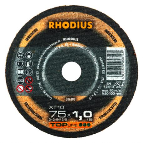 Tarcza tnąca 75x1.0x10 Rhodius XT10