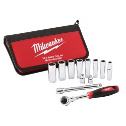 Zestaw nasadek sześciokątnych 3/8'' z grzechotką Milwaukee