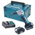 MAKITA NOŻYCE DO BLACHY 18V 2 x 3,0Ah, WALIZKA MAKPAC, DJN161RFJ