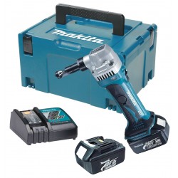 MAKITA NOŻYCE DO BLACHY 18V 2 x 3,0Ah, WALIZKA MAKPAC, DJN161RFJ