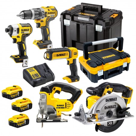 Zestaw Combo 5-narzędziowy Li-ion XR 18V DeWalt DCK551P3T-QW