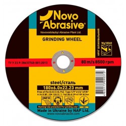 Tarcza szlifierska do metalu 180x6x22.23 Novoabrasive
