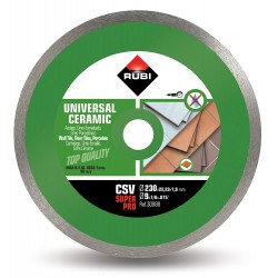 Tarcza diamentowa do płytek ściennych, obrzeże ciągłe CSV 230 Rubi Superpro