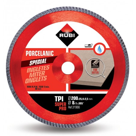 Tarcza diamentowa do ukosowania TPI 200 Rubi Superpro