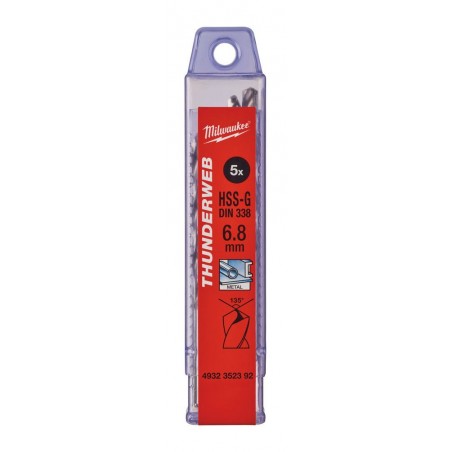 WIERTŁA DO METALU Ø DO 5 MM - 10 SZTUK  HSS-R - DIN 338