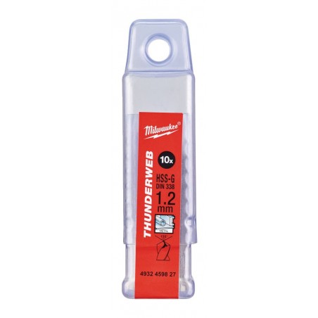 Wiertło do metalu HSS-G 1.2 x 38 mm Milwaukee Thunderweb, 10 szt