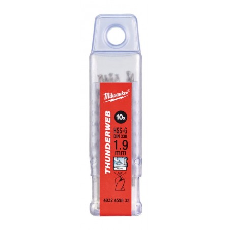 Wiertło do metalu HSS-G 1.9 x 46 mm Milwaukee Thunderweb, 10 szt