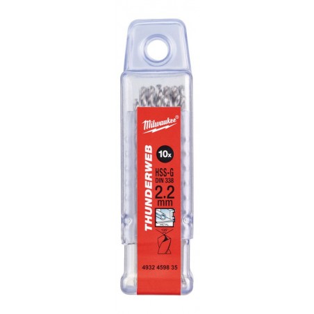 Wiertło do metalu HSS-G 2.2 x 53 mm Milwaukee Thunderweb, 10 szt