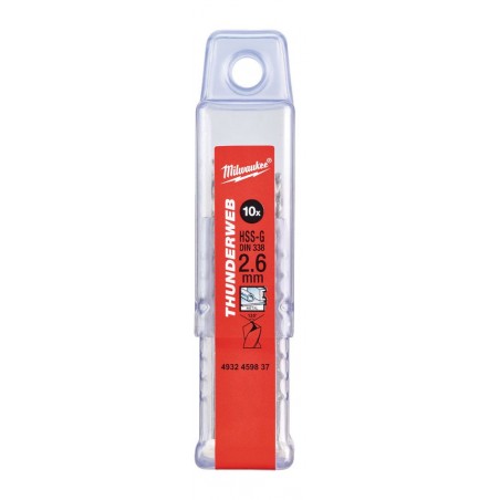 Wiertło HSS-G Thunderweb Milwaukee 2.6 - 10 szt.