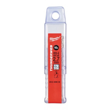 Wiertło HSS-G Thunderweb Milwaukee 2.7 - 10 szt.