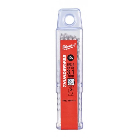 Wiertło do metalu HSS-G 3.1 x 65 mm Milwaukee Thunderweb, 10 szt