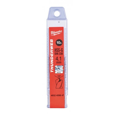 Wiertło do metalu HSS-G 4.1 x 75 mm Milwaukee Thunderweb, 10 szt