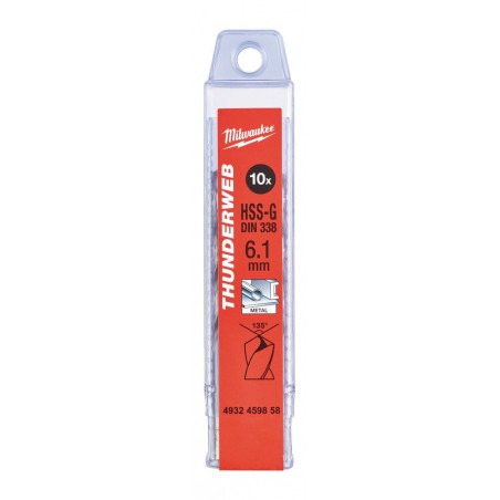 Wiertło HSS-G Thunderweb Milwaukee 6.1 - 10 szt.