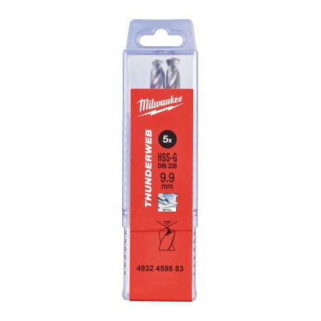 Wiertło do metalu HSS-G 9.9 x 133 mm Milwaukee Thunderweb, 5 szt