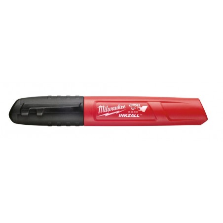 Marker z końcówką typu dłuto Milwaukee Inkzall, czarny