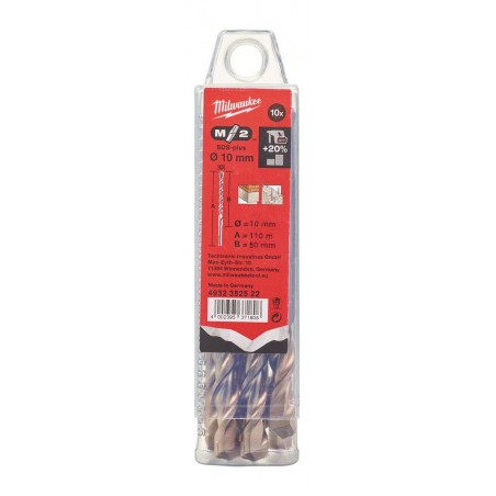 Wiertło do betonu SDS-Plus 10 mm Milwaukee, 10 szt