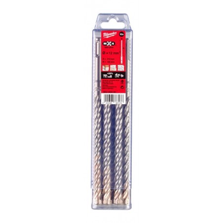 Wiertła Milwaukee SDS-Plus MX4, 10 szt