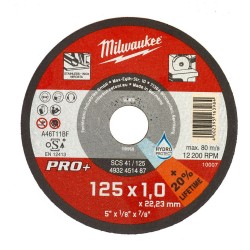 TARCZA DO CIĘCIA METALU SCS 41/125 125X1 MILWAUKEE PRO+