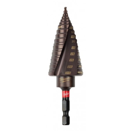 Zestaw wierteł stopniowych udarowych 1/4'' Milwaukee, 3 szt