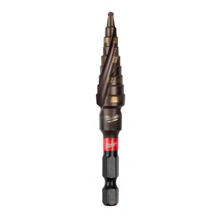 Zestaw wierteł stopniowych udarowych 1/4'' Milwaukee, 3 szt