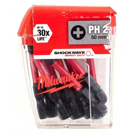 Bity udarowe 50 mm Milwaukee Shockwave Impact Duty, 10 szt