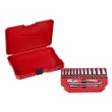 Zestaw nasadek metrycznych 1/4'' z grzechotką Milwaukee, 28 szt